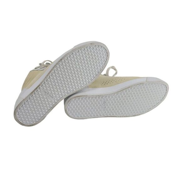 Rag & Bone Nova High Top Sneakers Size 40 US 10 Beige White Suede and Leather - Picture 9 of 13